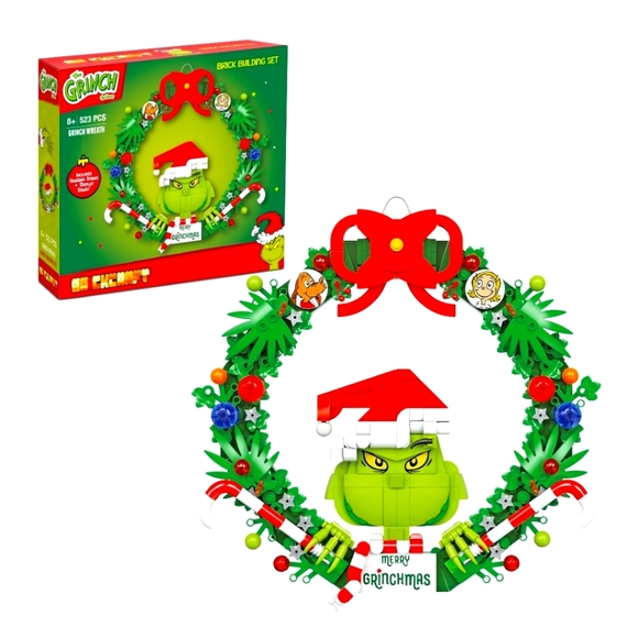 Brickcraft Other - Brickcraft's Grinch Wreath Limited Edition Christmas Décor Building Set - *NIB*